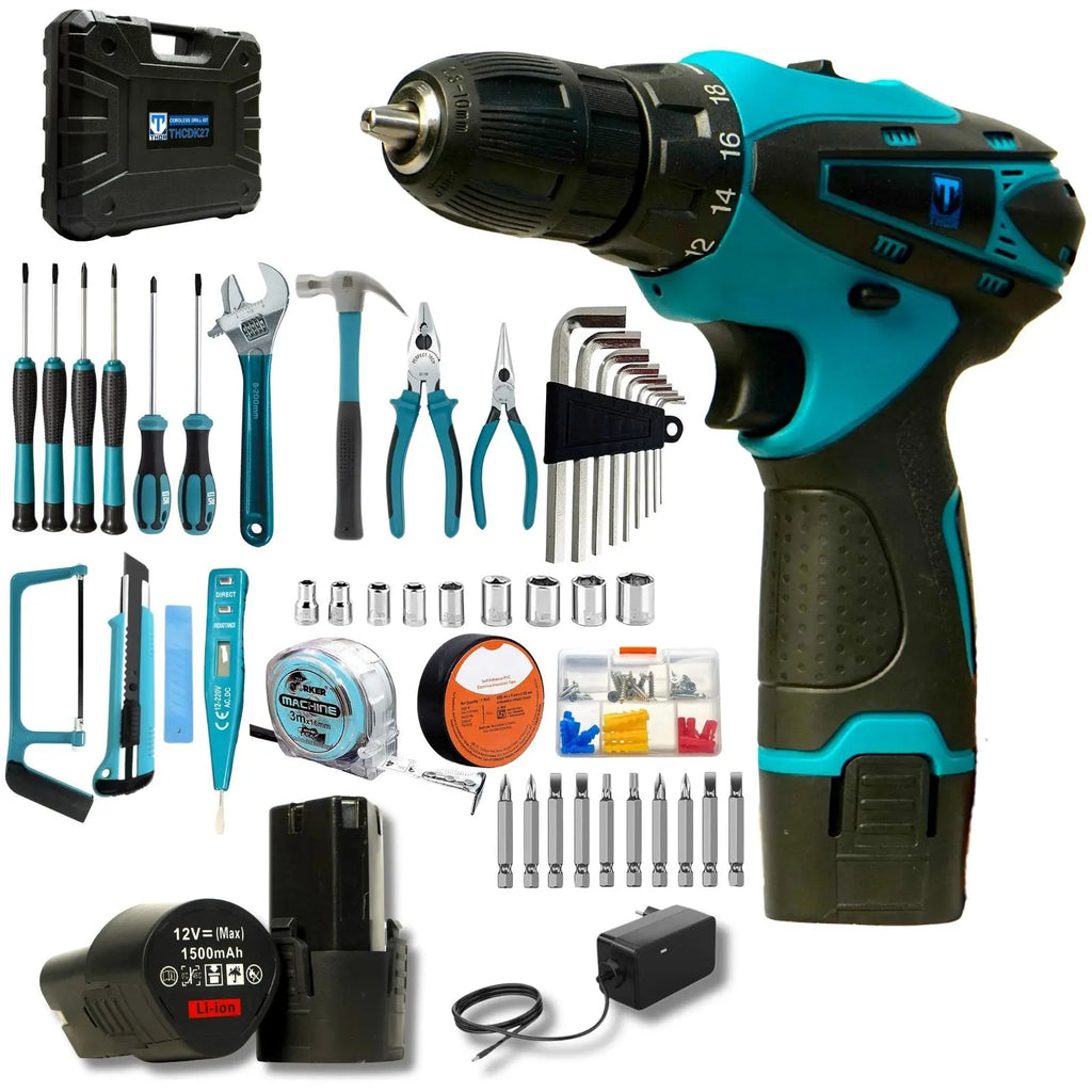 THOR 12V Cordless Drill Kit – THCDK27