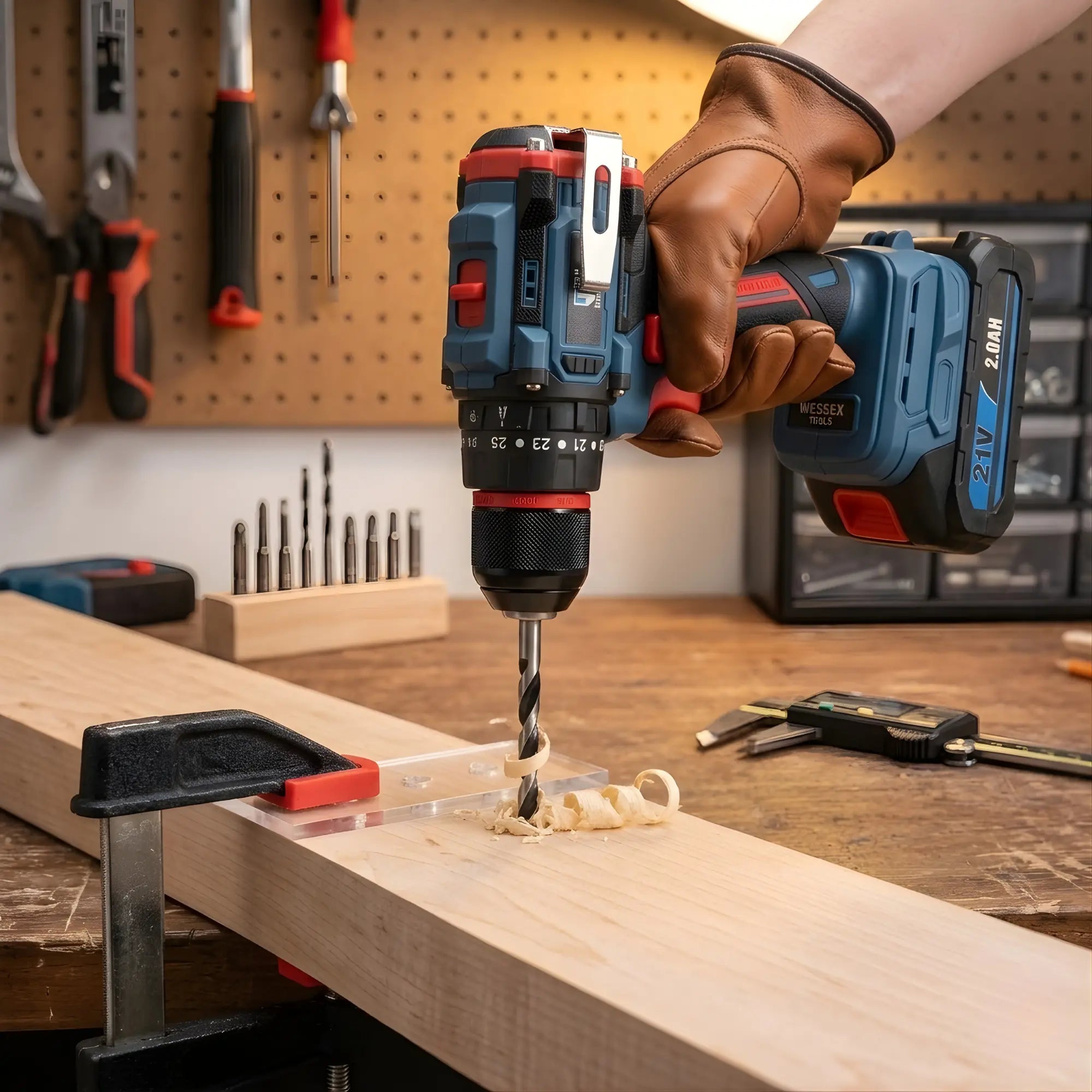 THOR impact drill kit for wood metal and plastic drilling