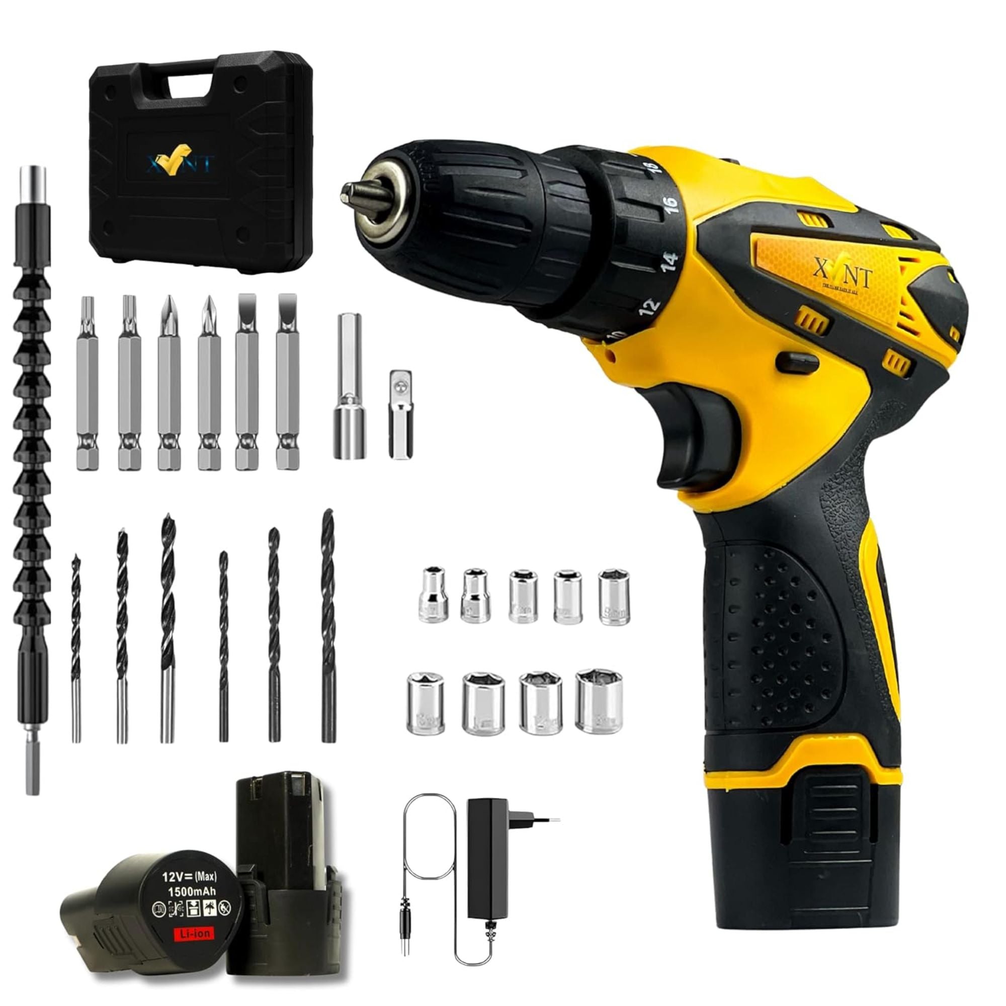 XLNT 12V Cordless Drill Machine Tool Kit – XTCDS 126