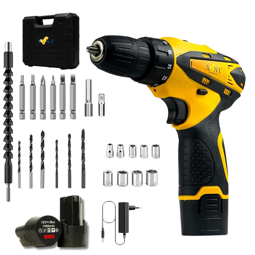 XLNT 12V Cordless Drill Machine Tool Kit – XTCDS 126