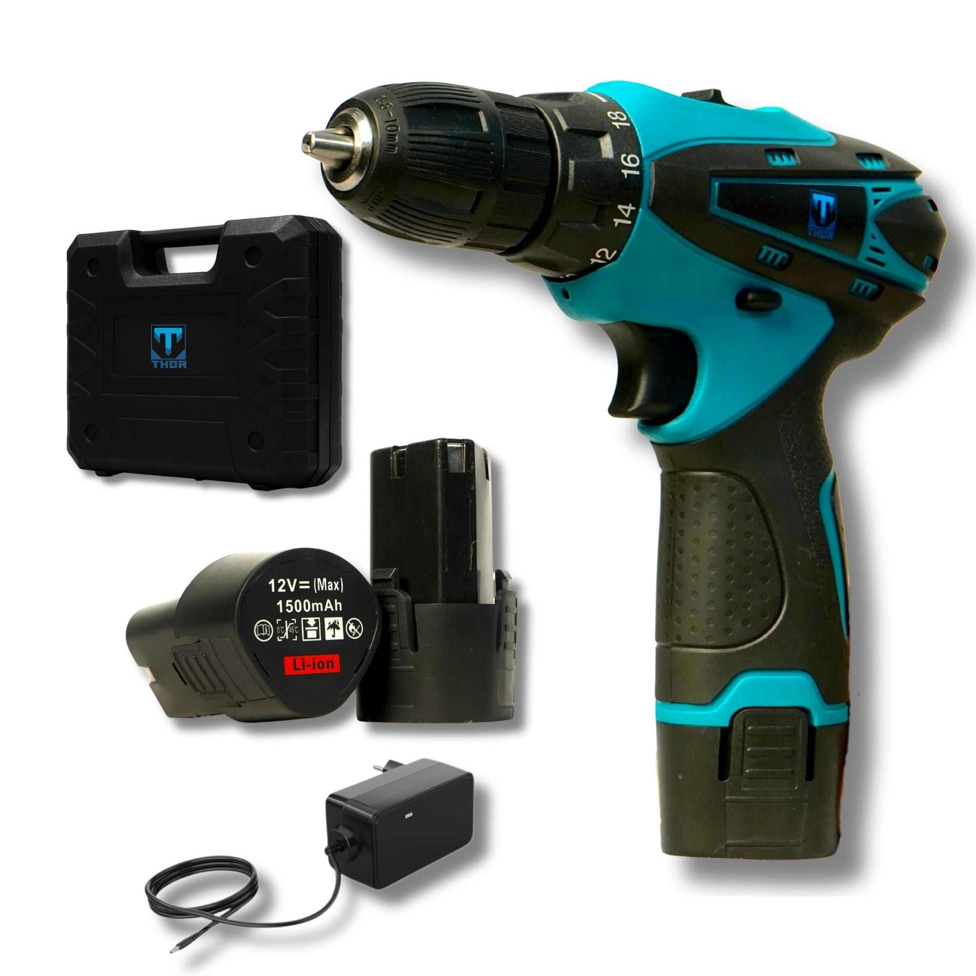 THOR 12V Cordless Drill Driver Kit - THCD 12