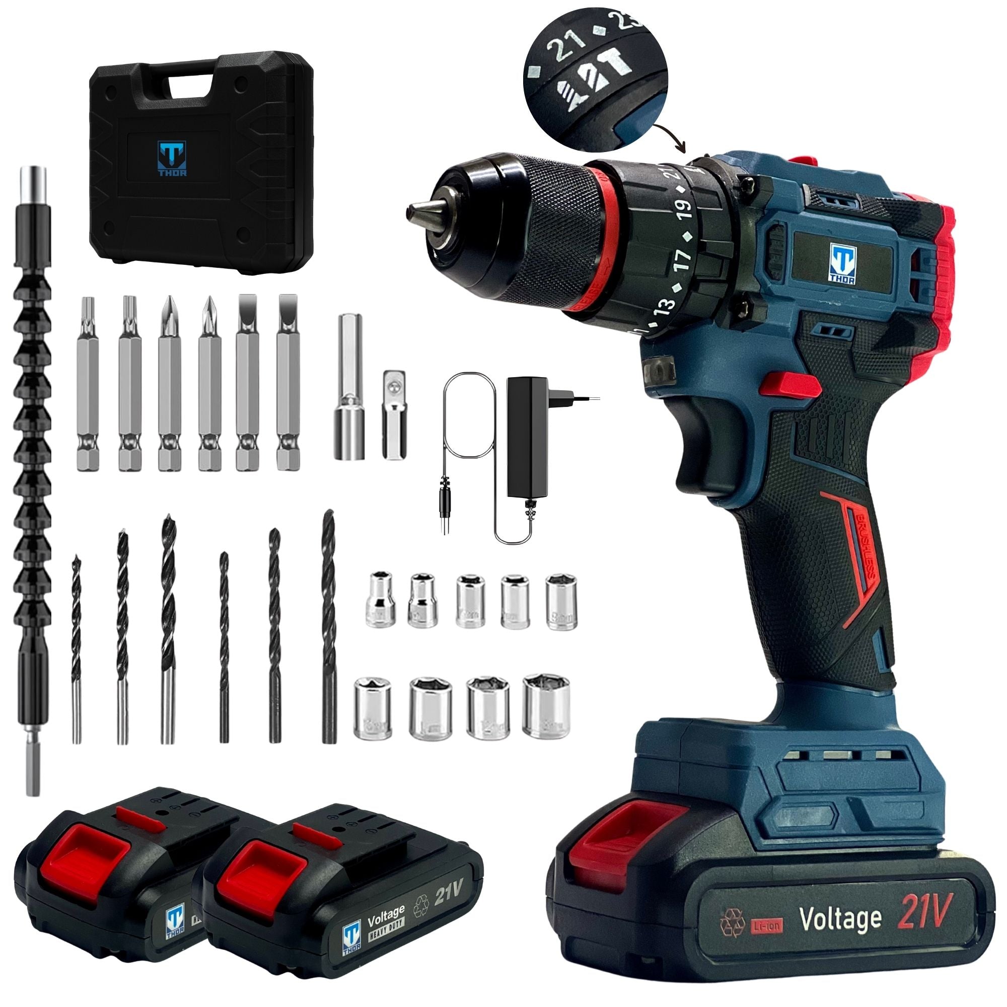 Thor 21V Cordless Impact Drill – THCIDK1502