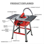 XLNT 2000W Mitre Saw 305A - Precision Angle Cutting Saw for Wood & Metal XLNT