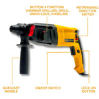 XLNT Electric Rotary Hammer 1500W - XTRH 110(2-26)