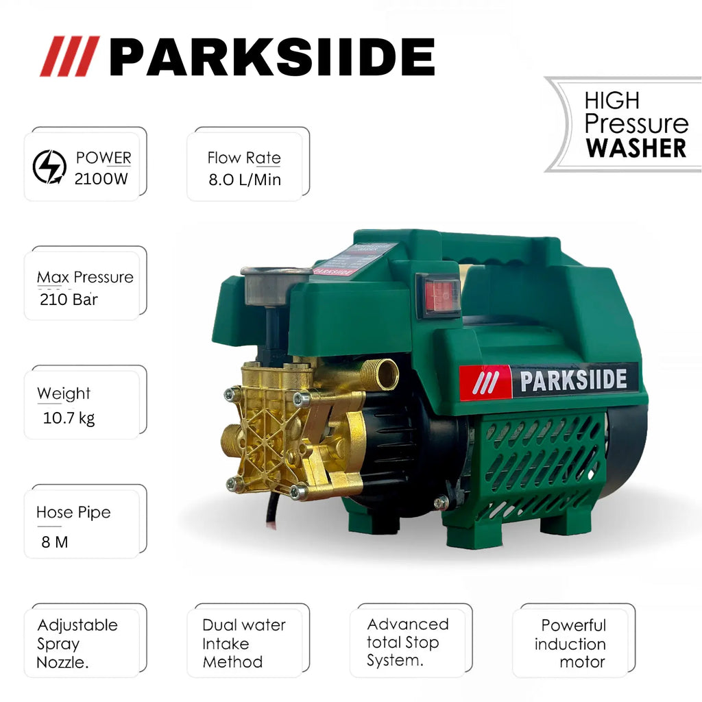 PARKSIIDE High Pressure Washer 2100W 210 Bar – PKS-1402303 PARKSIIDE