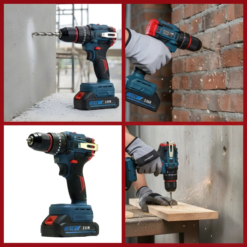 THOR 21V brushless drill with LED work light