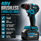 THOR 48V brushless cordless drill driver with 10mm metal chuck