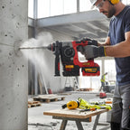XLNT Cordless Drill Combo Kit 4-Tool Set | 13mm Drill, Angle Grinder, Impact Wrench, Rotary Hammer  XT4COM138 XLNT