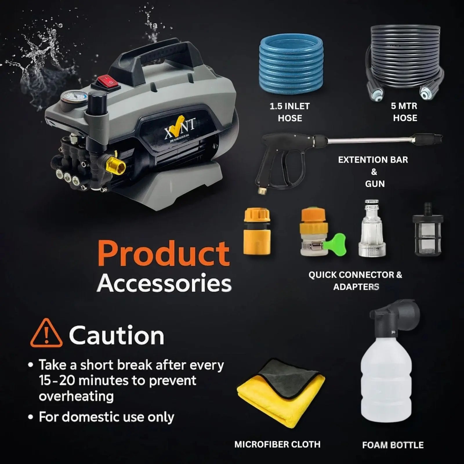 XLNT 2750W 270 Bar High Pressure Washer | XTHPW-180 – Buybox Tools