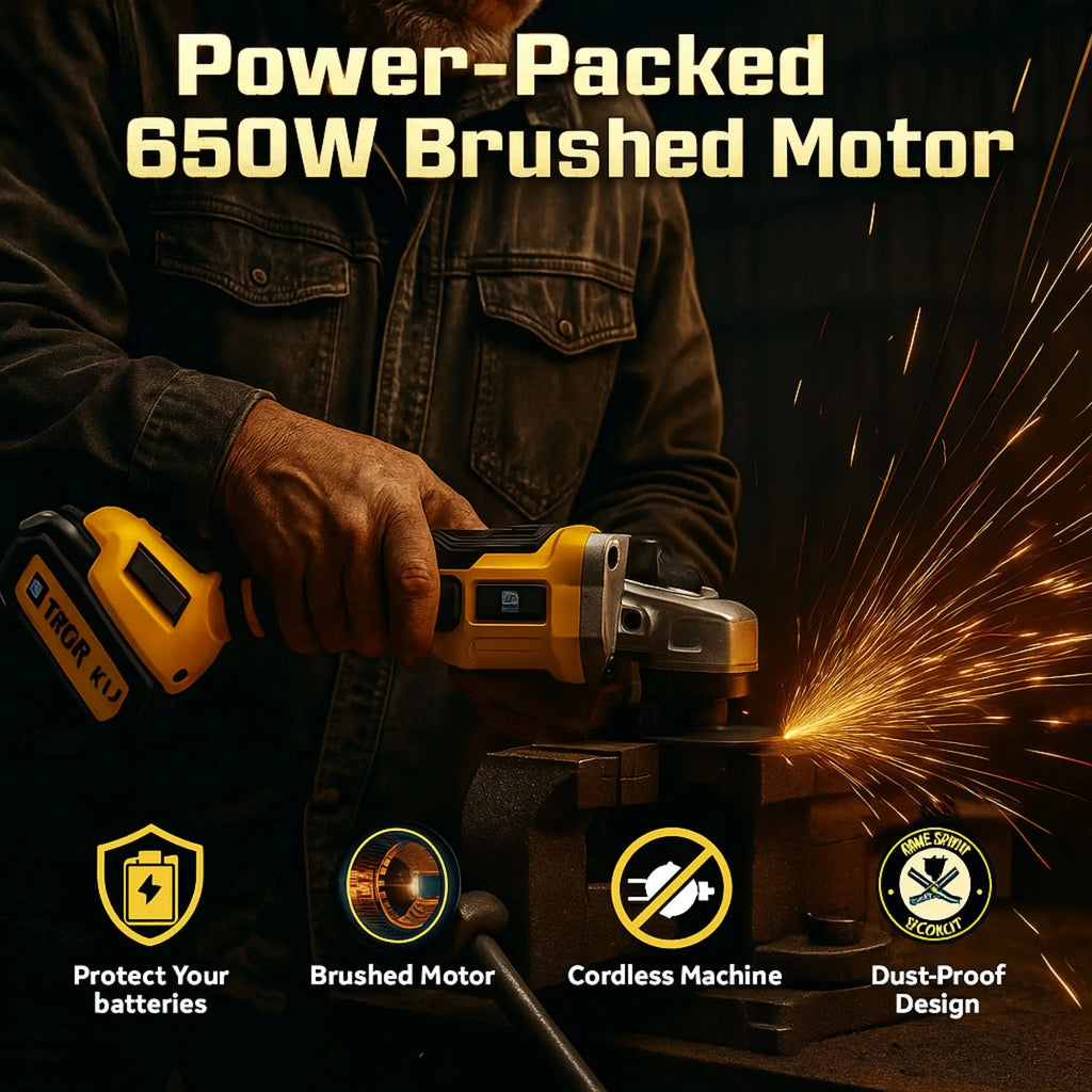 THOR 21V Max Cordless Angle Grinder - THCAG-26 THOR