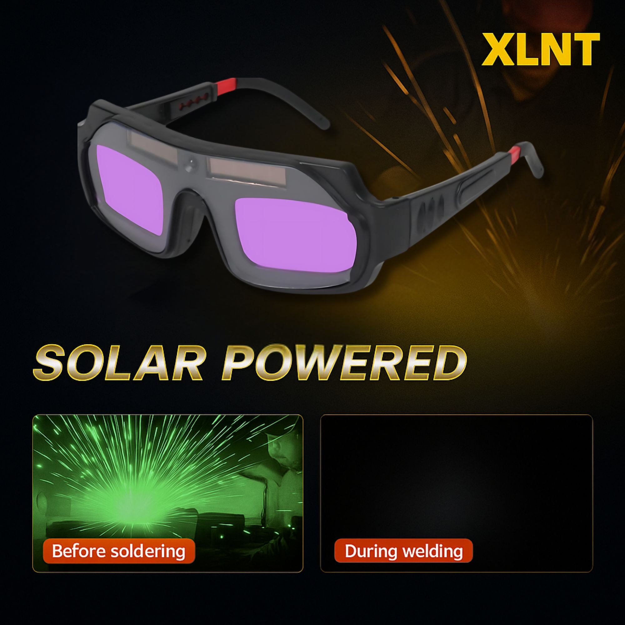XLNT Auto‑Darkening Welding Goggles - XTWA-191