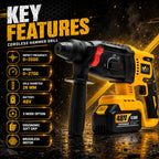 XLNT cordless hammer drill for masonry and concrete work