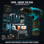 THOR 12V Cordless Drill Kit – THCDK27 THOR