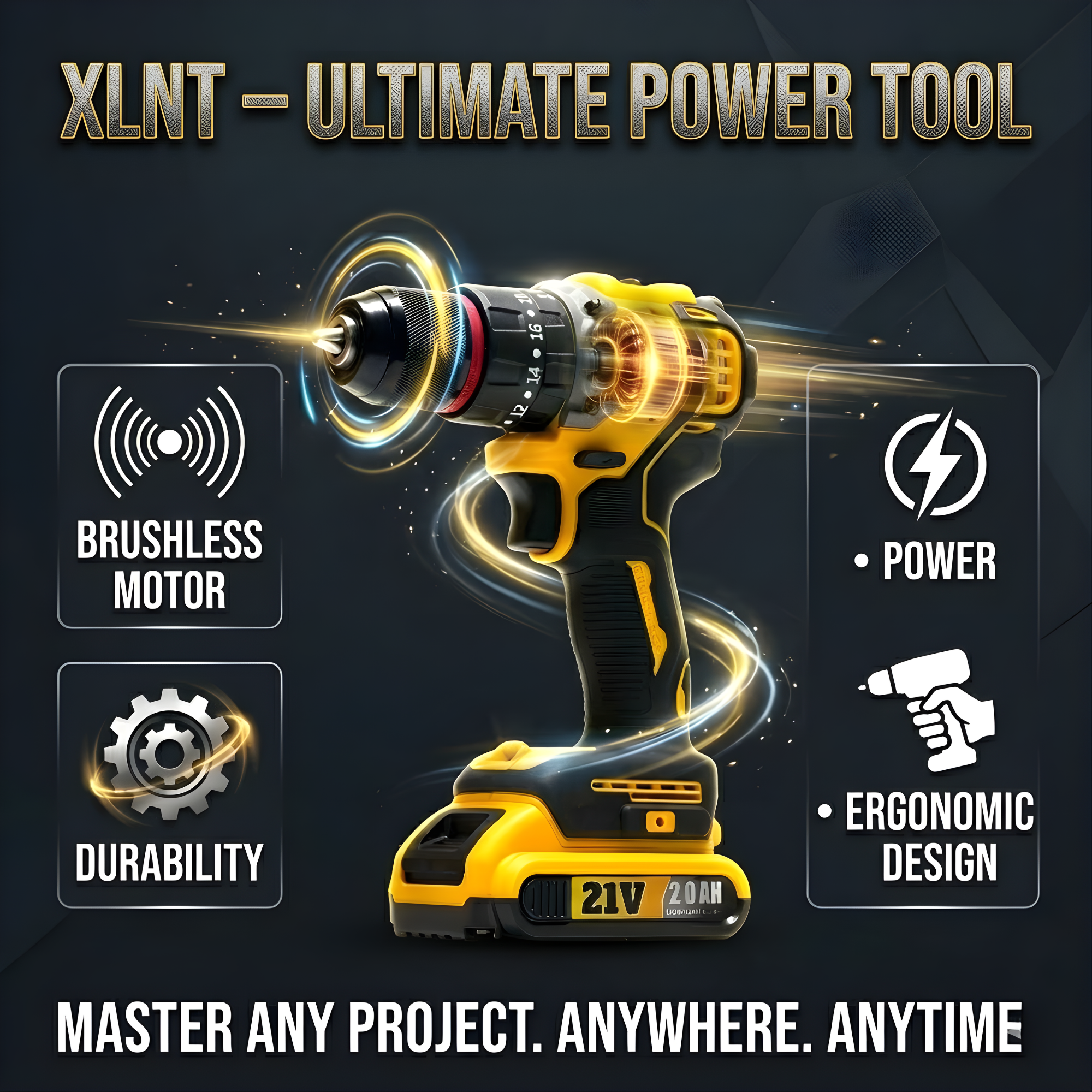 XLNT 21VV Cordless Drill Kit – XTCIDK214