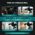 THOR 21v Cordless Drill For Home Use - THCDK53 THOR