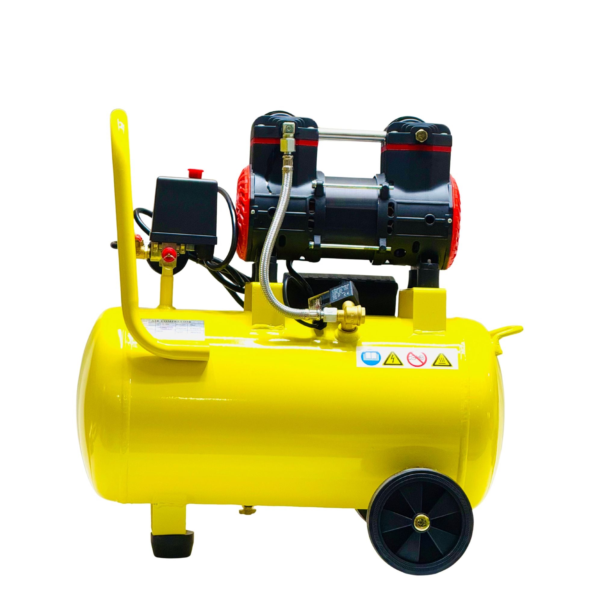 MSI 30L Oil Free Air Compressor OFC-30-1680 - Dual Hose 1680W Quiet Compressor for Workshop