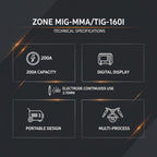 XLNT MIG/MMA/TIG Welding Machine 160A – MIG/MMA/TIG160A