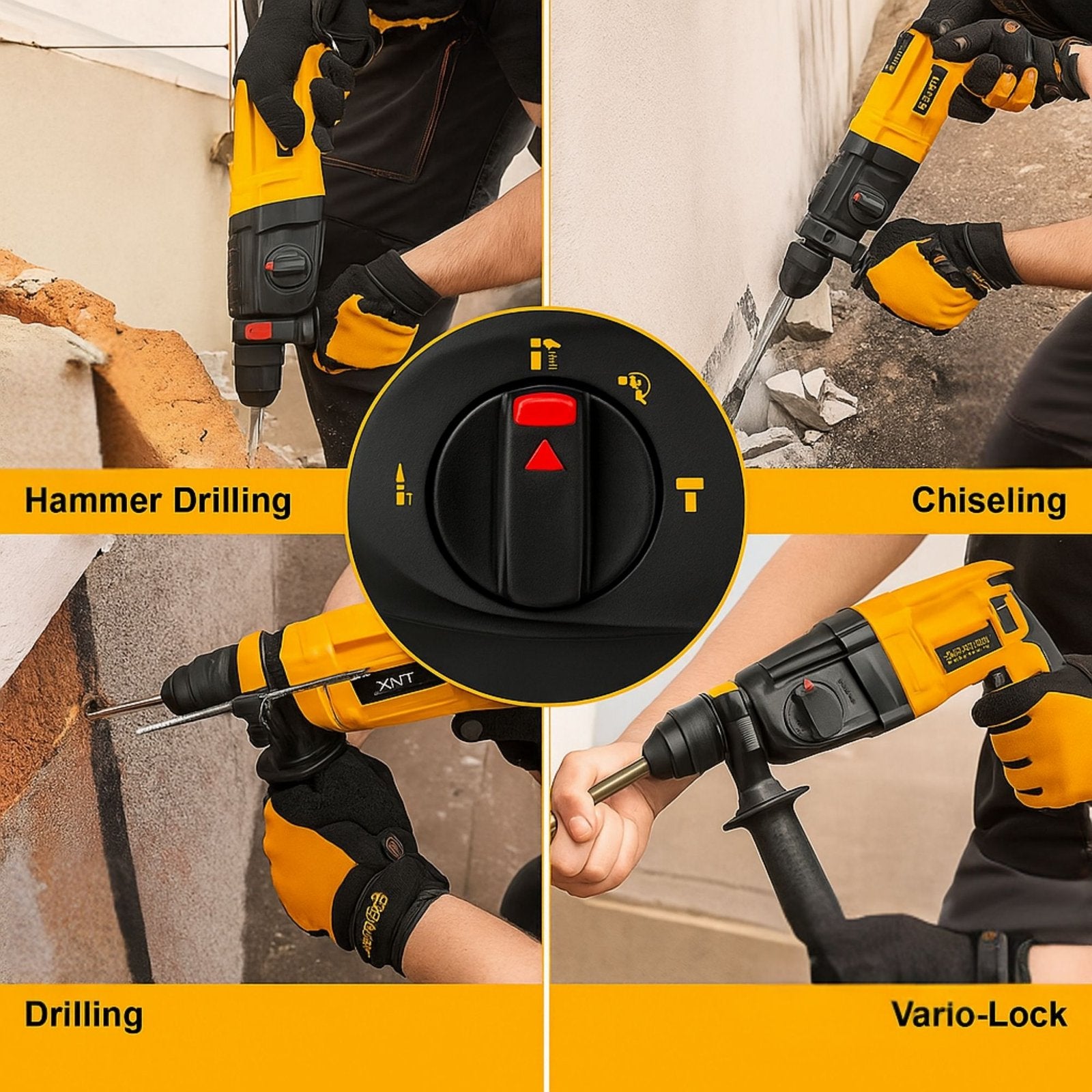XLNT Electric Rotary Hammer 1500W - XTRH 110(2-26)