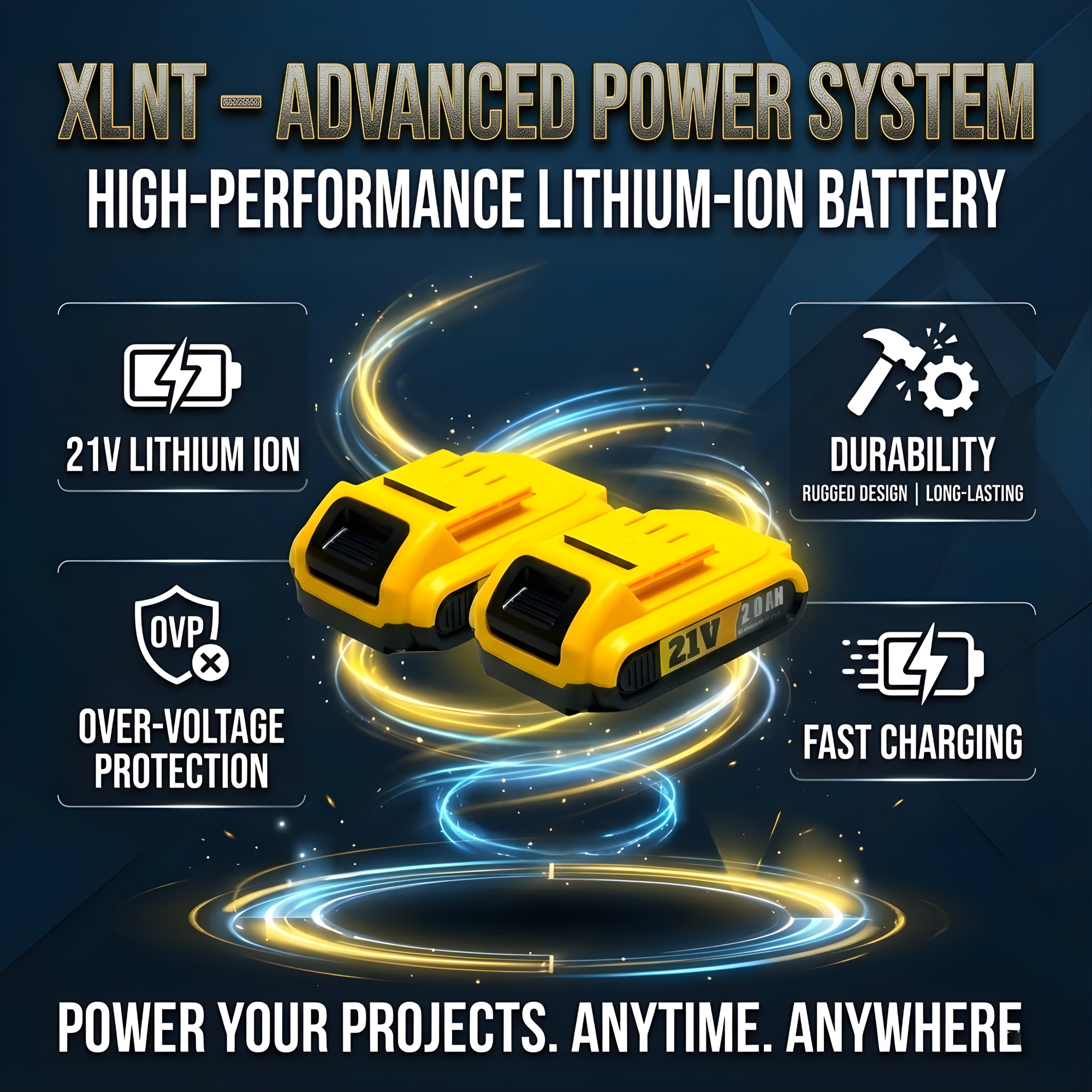 XLNT 21VV Cordless Drill Kit – XTCIDK214