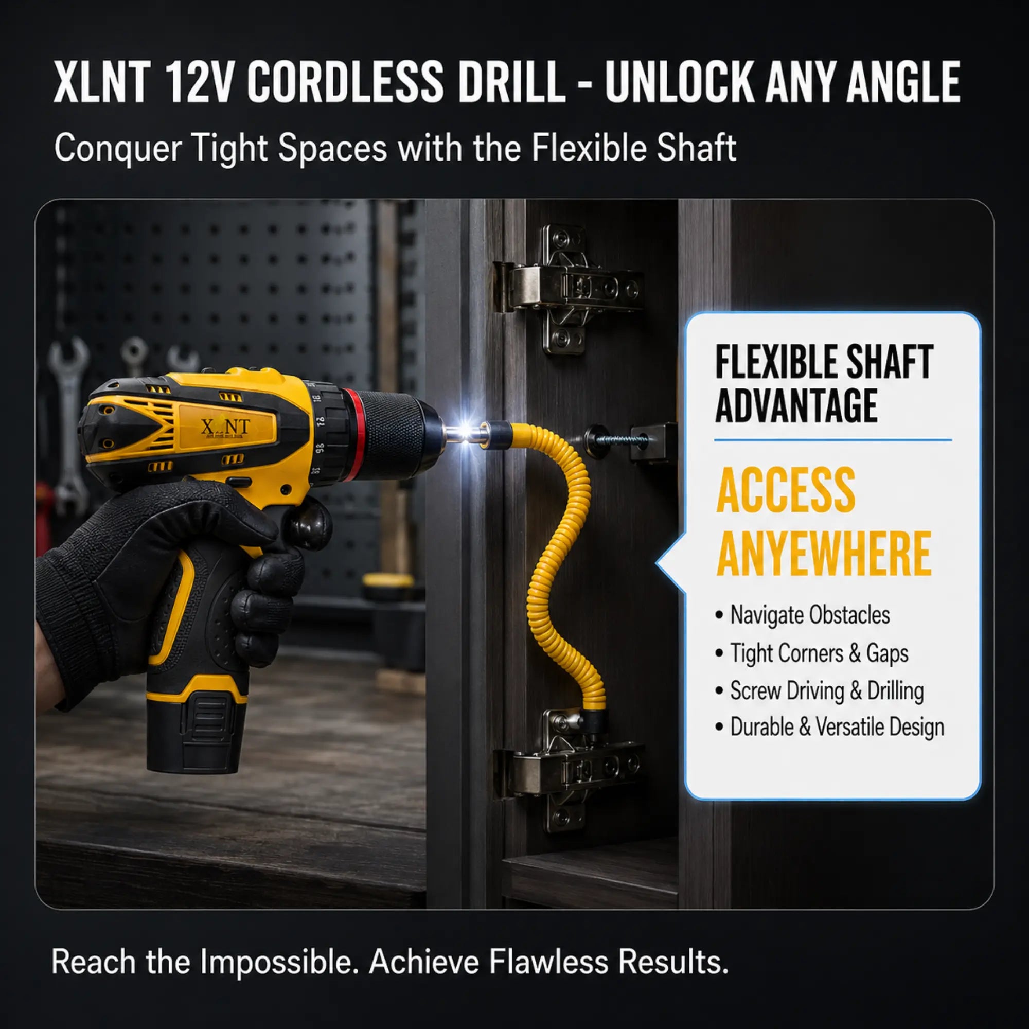 XLNT 12V Cordless Metal Chuck Drill Machine Tool Kit – XTCDKMC284 XLNT