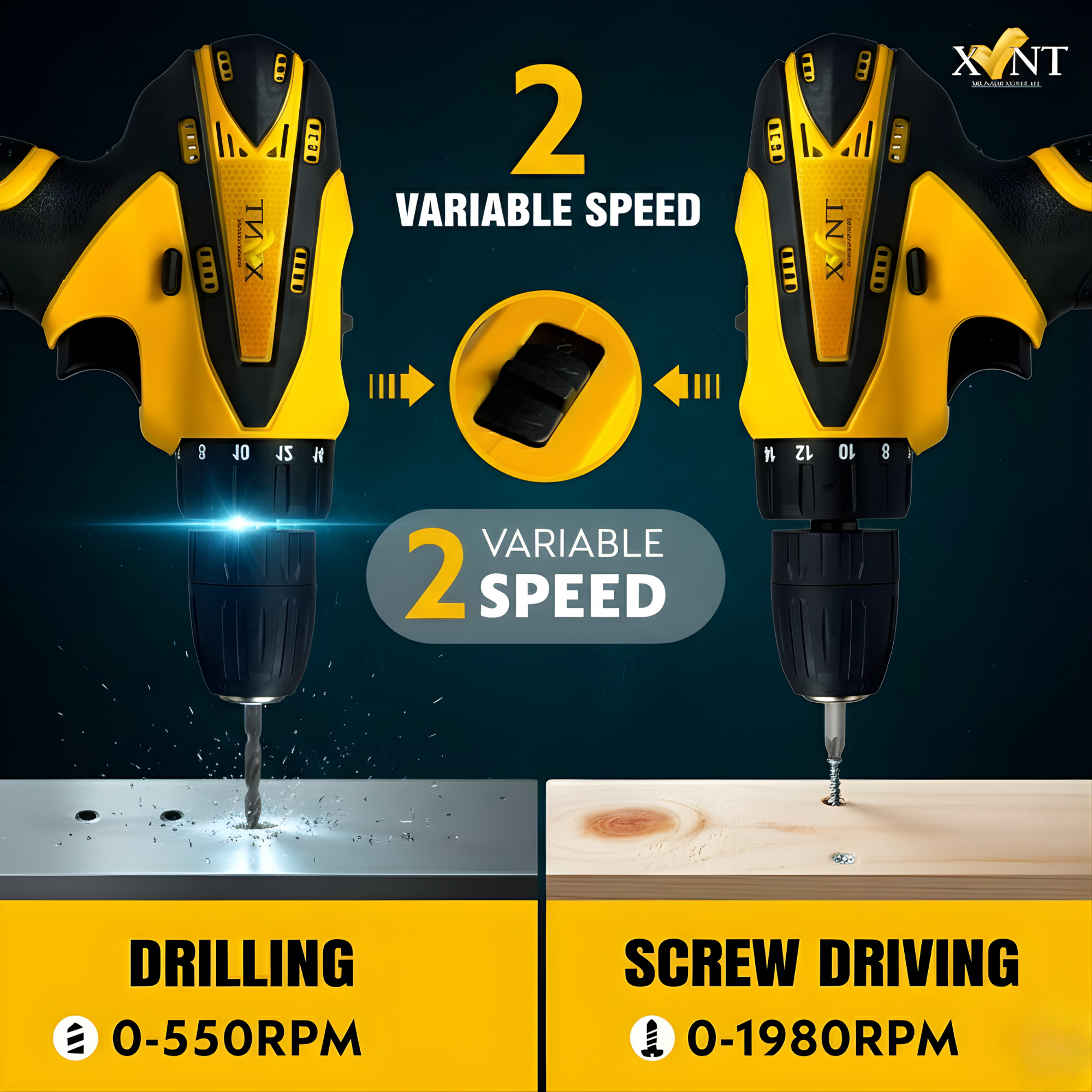 XLNT 12V Cordless Drill Machine Tool Kit – XTCDS 126