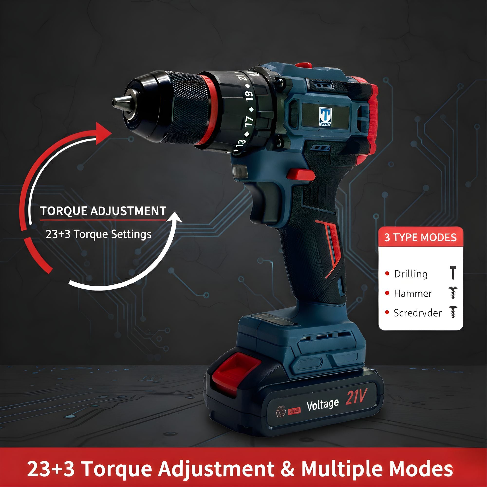 Thor 21V Cordless Impact Drill – THCIDK1502