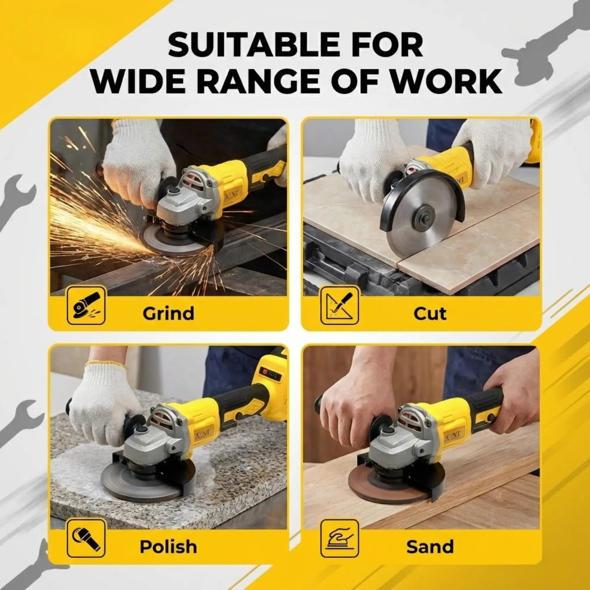 XLNT Cordless Angle Grinder 48v - XTCAG-129 XLNT