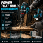 THOR 48V cordless power tool combo kit with two batteries