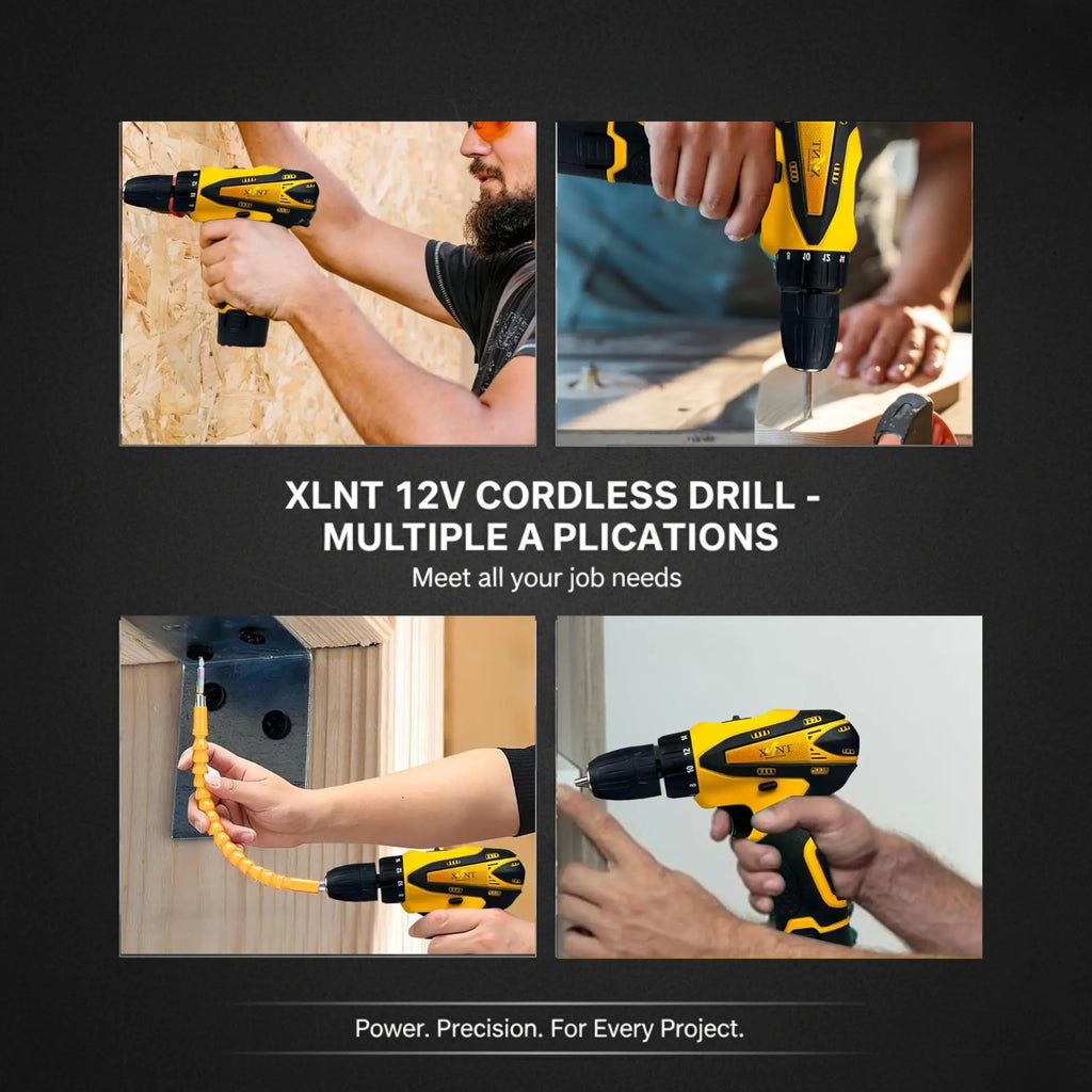 XLNT 12V Cordless Drill Machine Tool Kit – XTCDS 126 XLNT