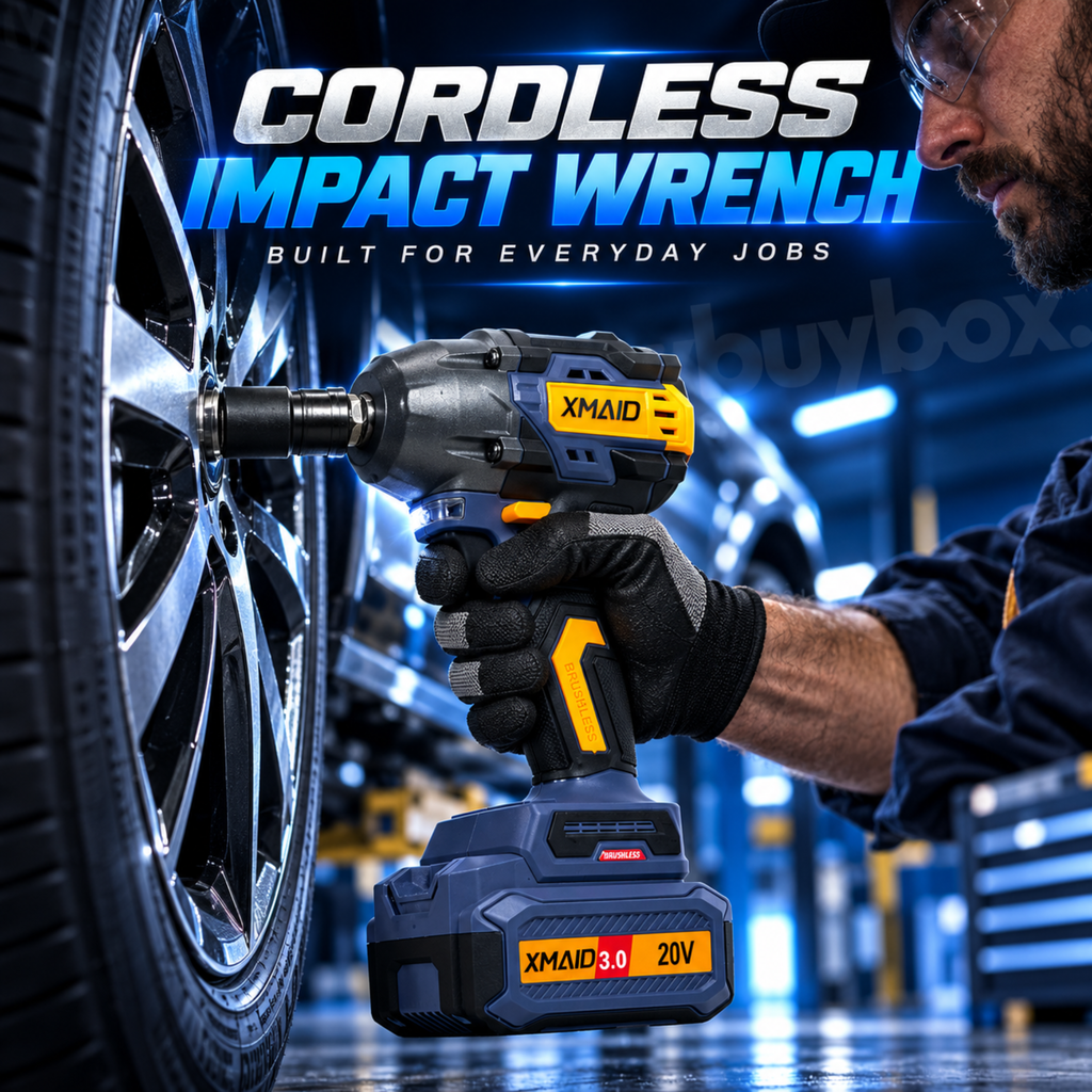 XMAID 20V Brushless Cordless Impact Wrench, 450Nm – XTXMCIW335