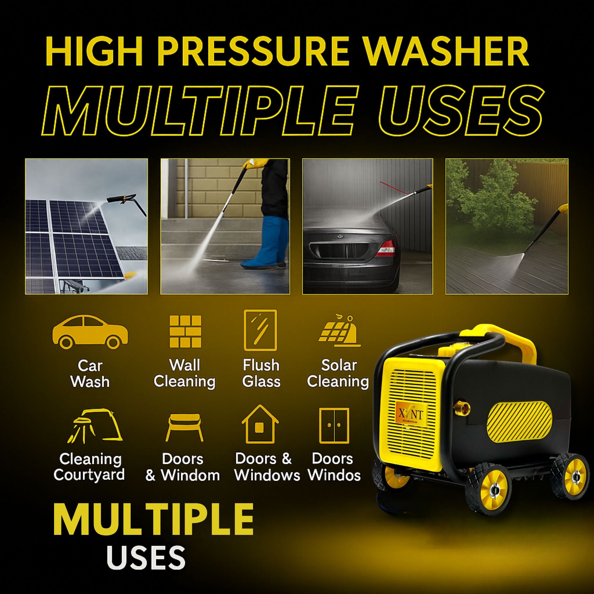 XLNT High Pressure Washer 3000W 300 BAR – XTHPW 34