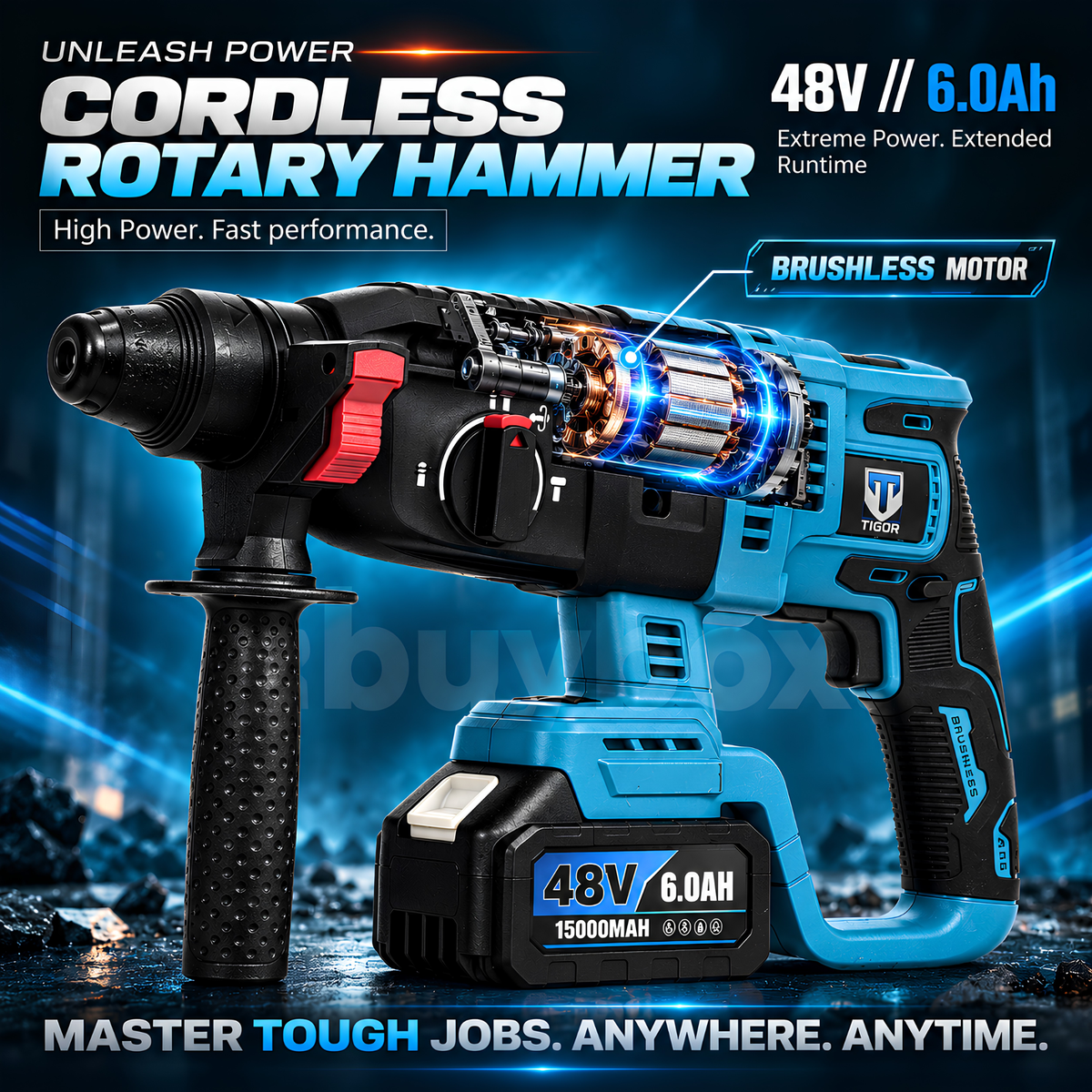 THOR 48V Cordless Rotary Hammer, THCRH81226