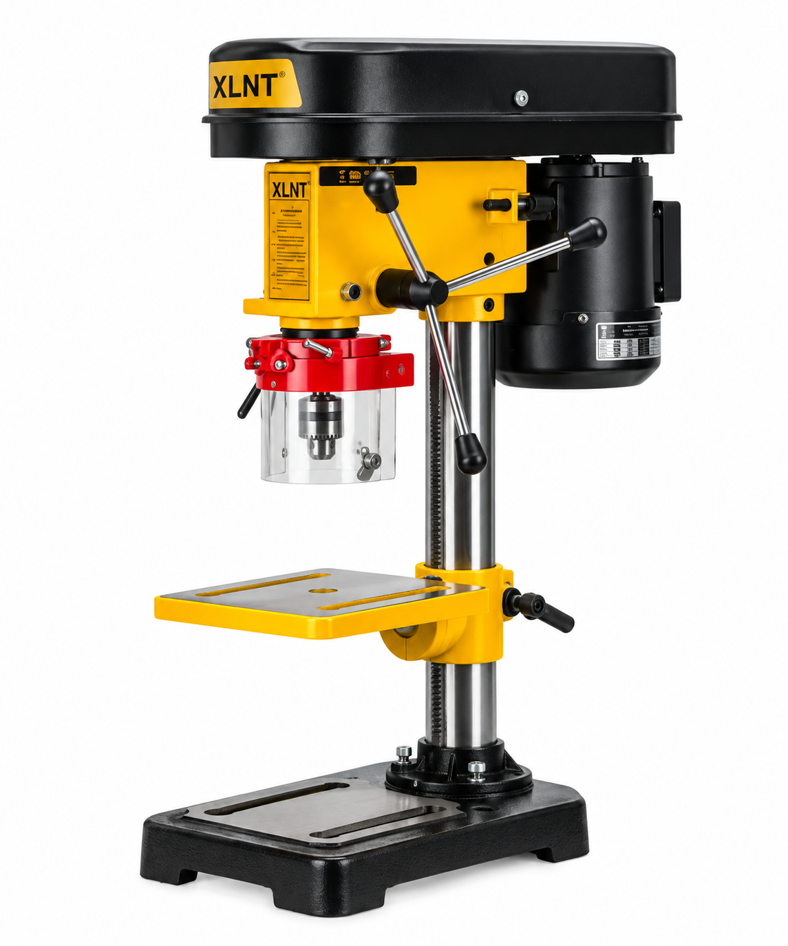 XTDP 60 350W electric drill press with 13mm drilling capacity and adjustable work table