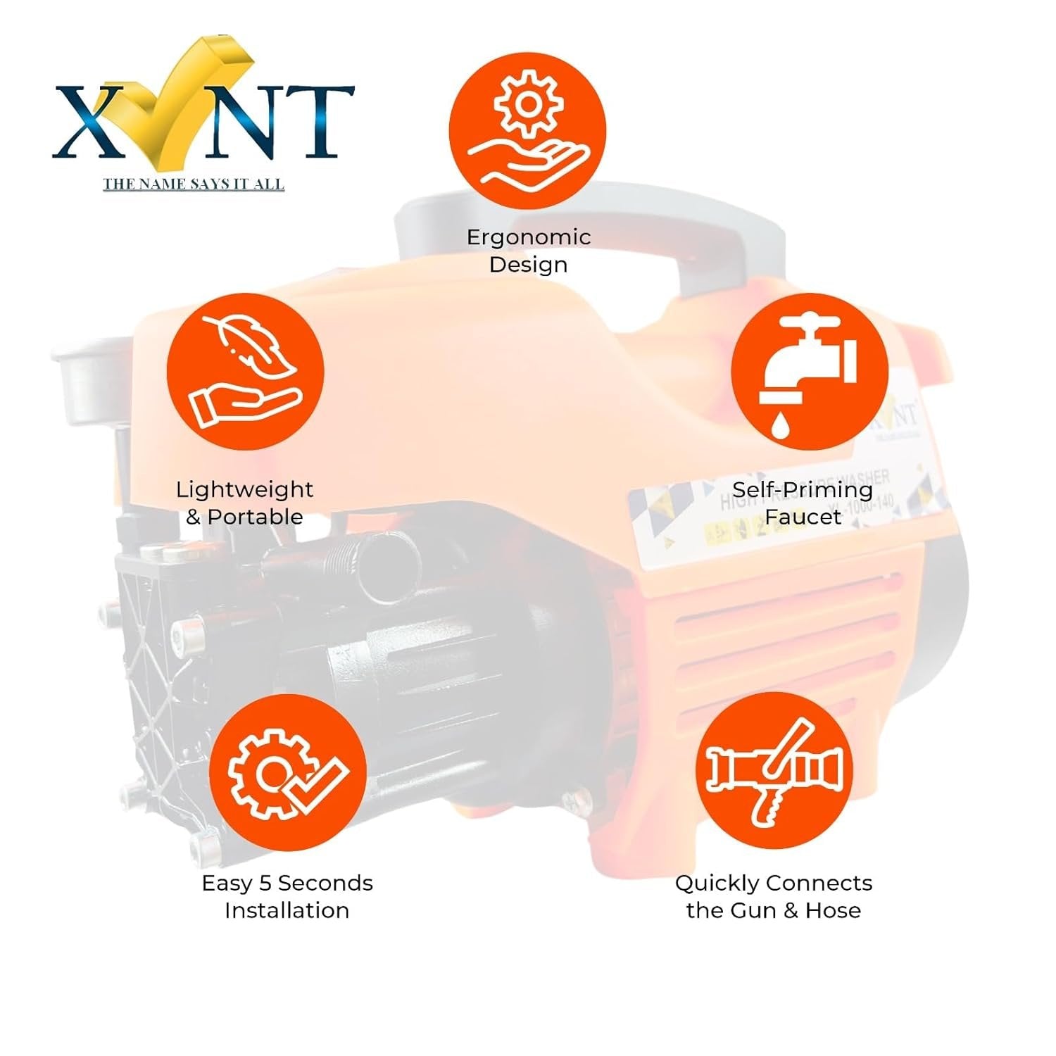 XLNT High Pressure Washer 1000-140 – XTHPW 28