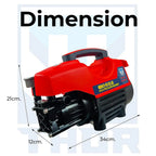THOR High Pressure Washer THHPW 9 - 2200W Power Washer with Foam Bottle for Deep Cleaning THOR