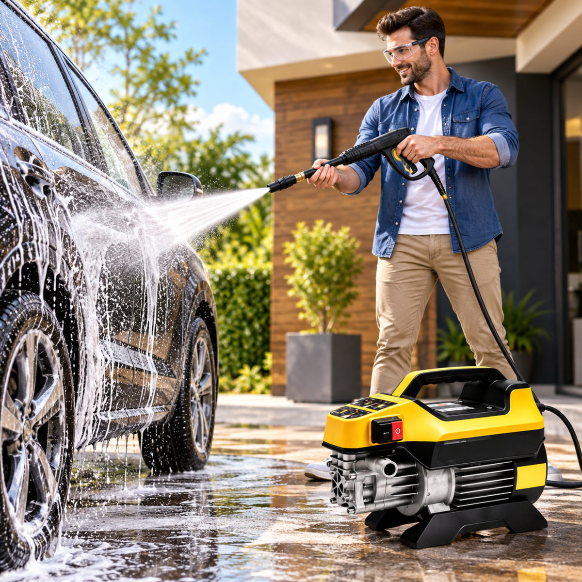 XLNT 280 Bar 2800W High Pressure Car Washer XTHPW19K2