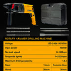 XLNT Electric Rotary Hammer 1500W - XTRH 110(2-26)