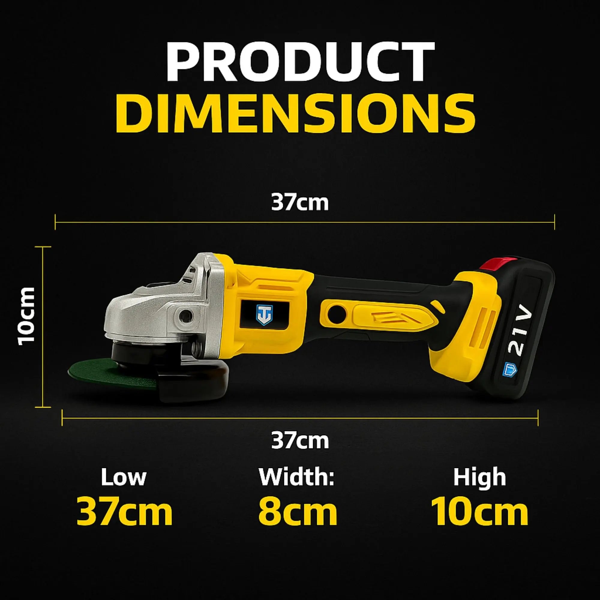 THOR 21V Max Cordless Angle Grinder - THCAG-26 THOR