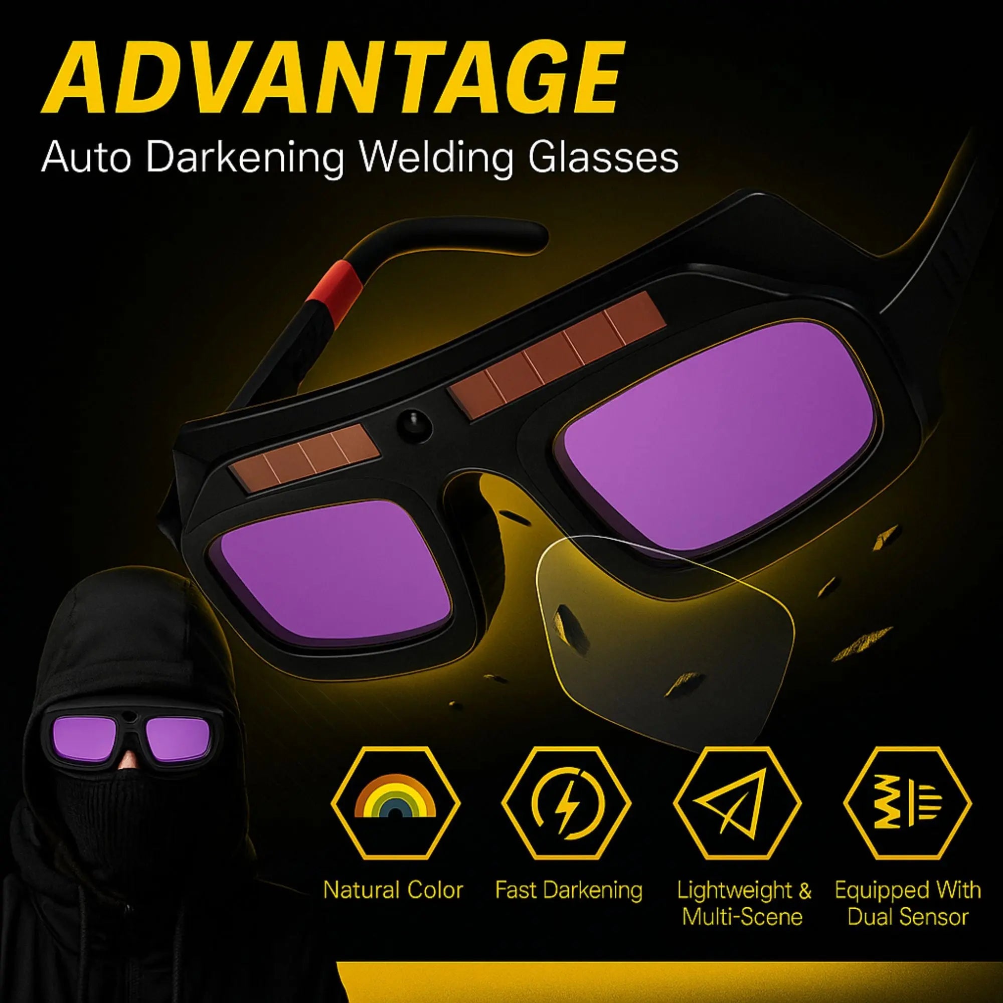 XLNT Auto‑Darkening Welding Goggles - XTWA-191 XLNT