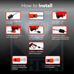 THOR High Pressure Washer THHPW 9 - 2200W Power Washer with Foam Bottle for Deep Cleaning THOR