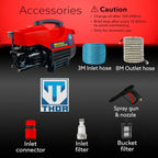 THOR High Pressure Washer THHPW 9 - 2200W Power Washer with Foam Bottle for Deep Cleaning THOR