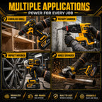 XLNT 4-piece power tool combo product specification image