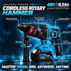 THOR 48V Cordless Rotary Hammer, THCRH81226
