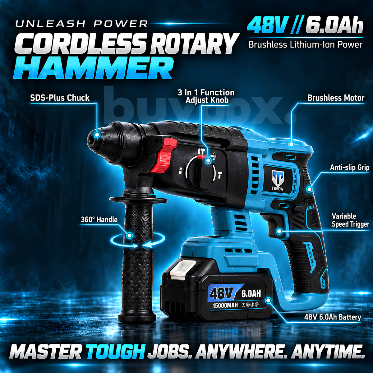 THOR 48V Cordless Rotary Hammer, THCRH81226
