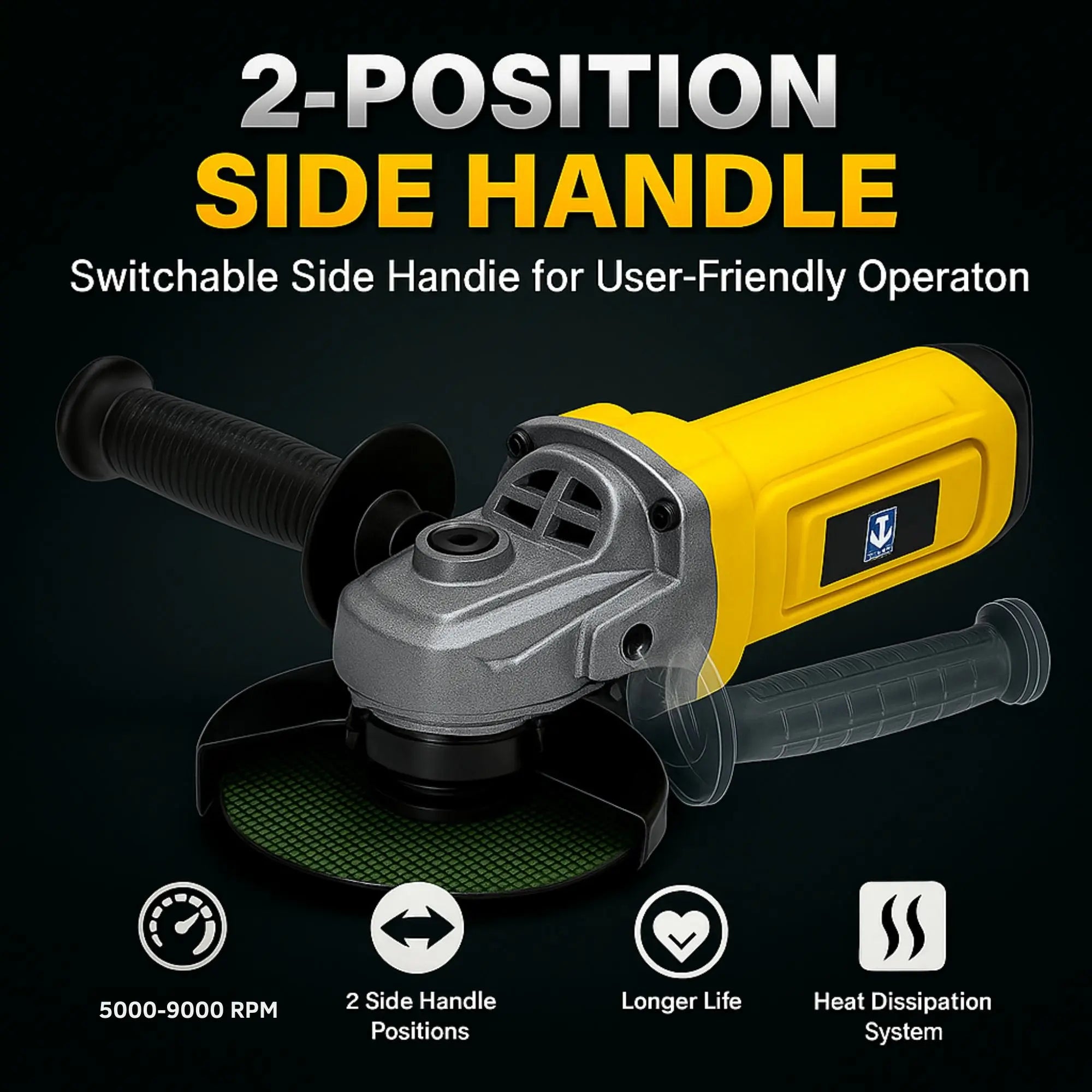 THOR 21V Max Cordless Angle Grinder - THCAG-26 THOR