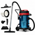 XLNT 60L Industrial Vacuum Cleaner 2400W Triple Motor | Heavy Duty Wet & Dry Vacuum Cleaner Machine | 60 Litre Large Tank  Commercial Dust & Water Suction | XTVC 46 3M