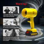 XLNT Cordless Blower 21V — Storm Machine XTCAD170, 2800RPM Battery Blower with 2 Lithium Batteries & Carry Case