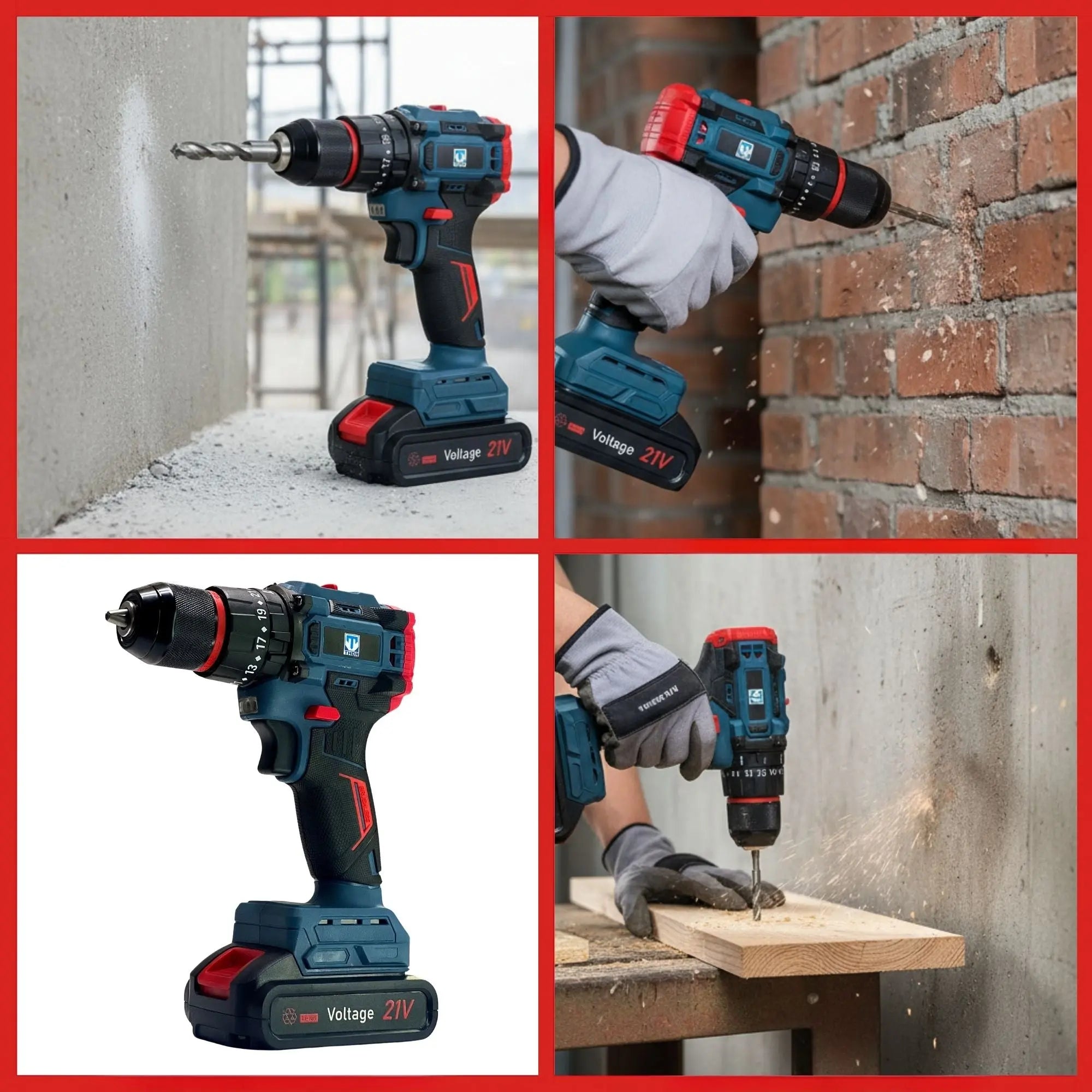 Thor 21V Cordless Impact Drill – THCIDK1502 THOR