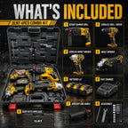 XLNT XT4COM289 brushless 4-piece tool kit with BMC case