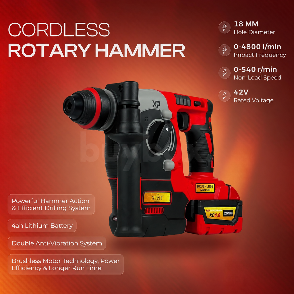 XLNT 4-Tool Cordless Power Combo 13mm XT4COM138